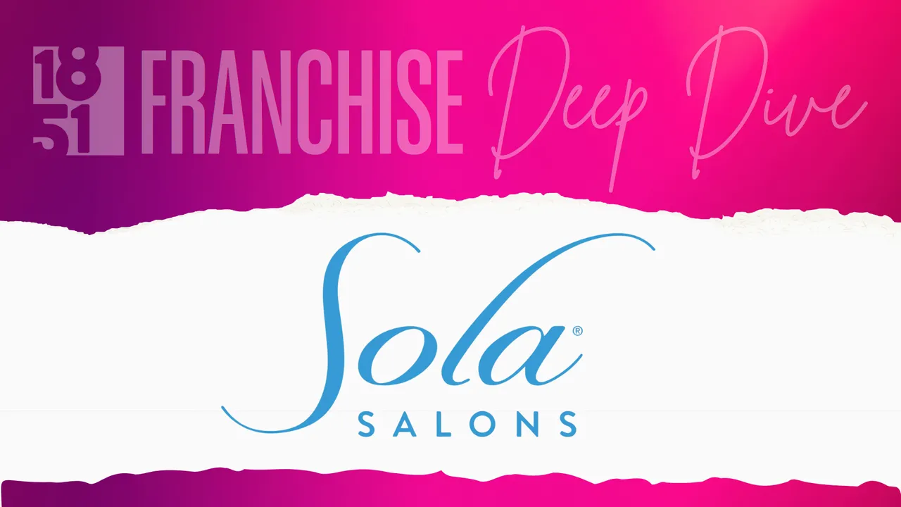 1851 Franchise Deep Dive graphic with Sola Salons logo