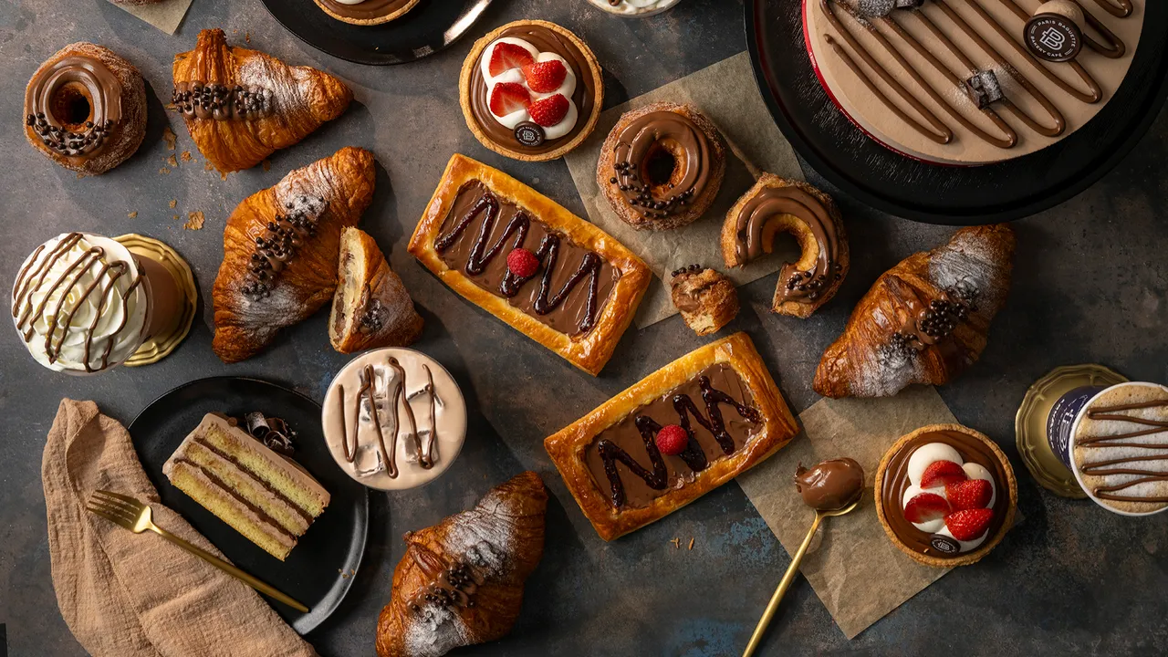 Photo of array of Paris Baguette pastries