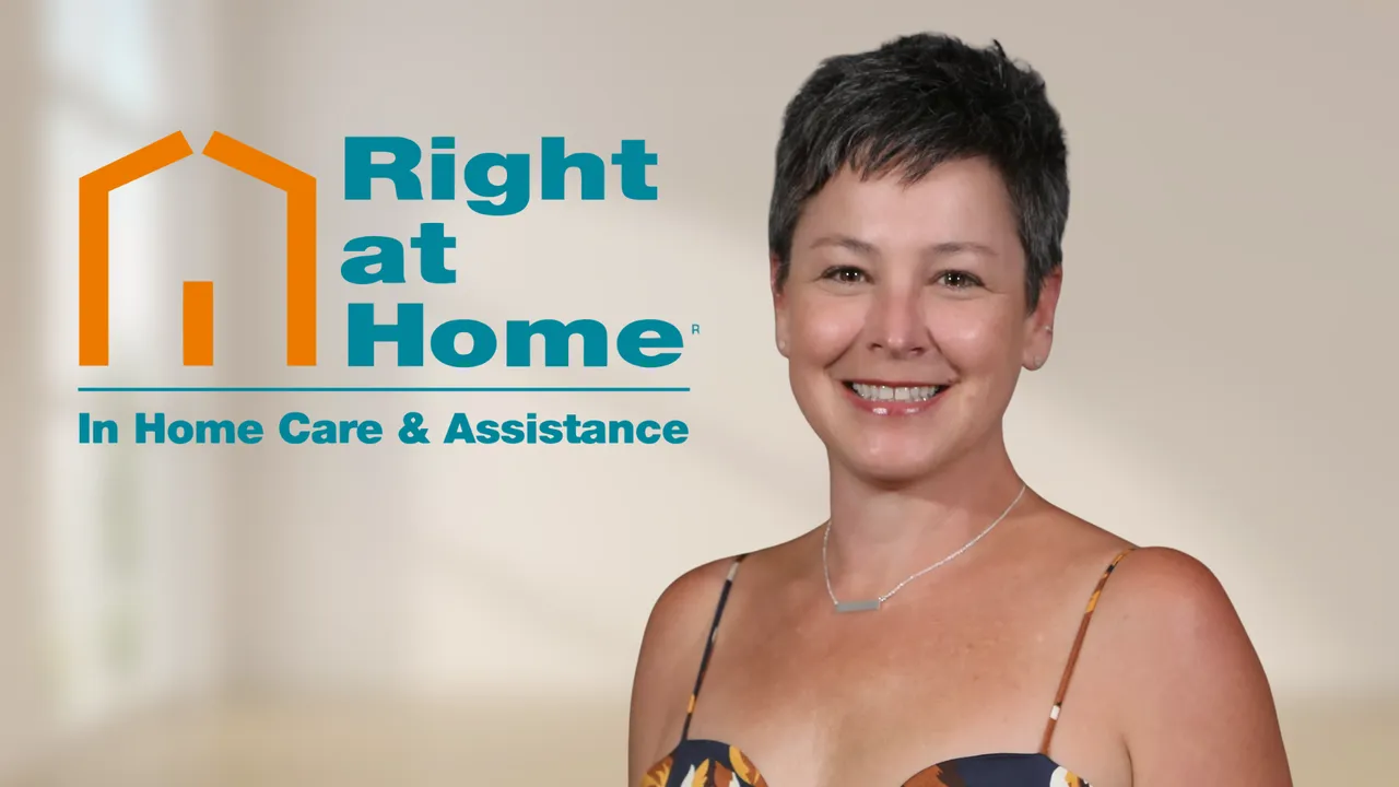 image of jennifer selden right at home franchisee for a webinar with nick powills