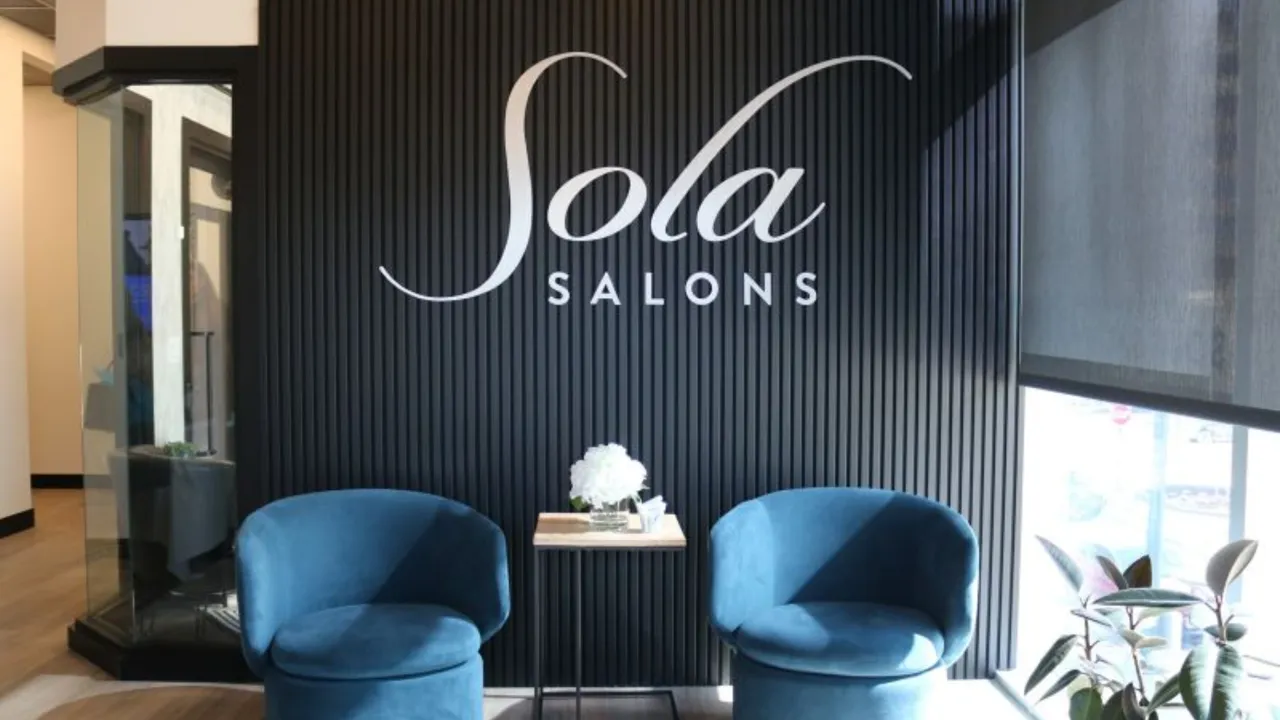 image of sola salons franchise interior spa services denton texas location