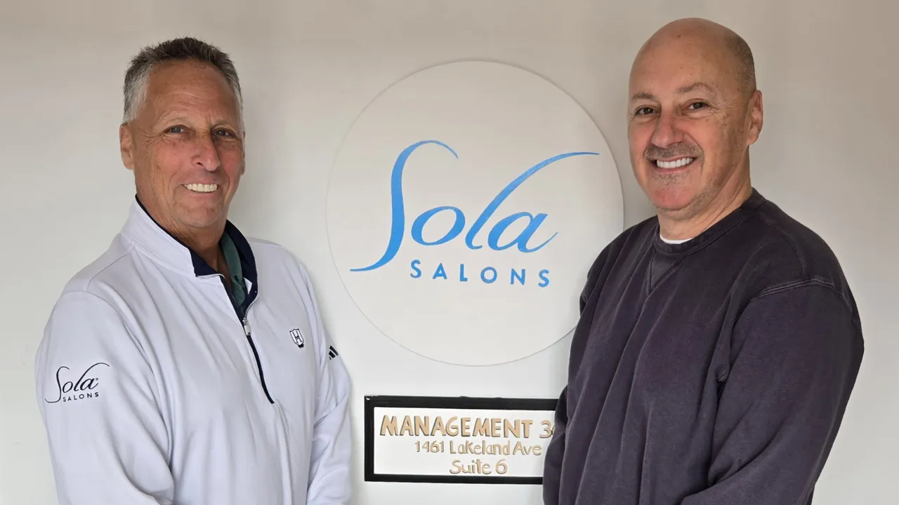 image of two franchisee owners of sola salons spa franchisee mitch cohen and marvin goldfarb