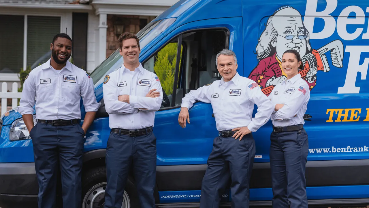 image of a franchise owners at benjamin franklin plumbers 