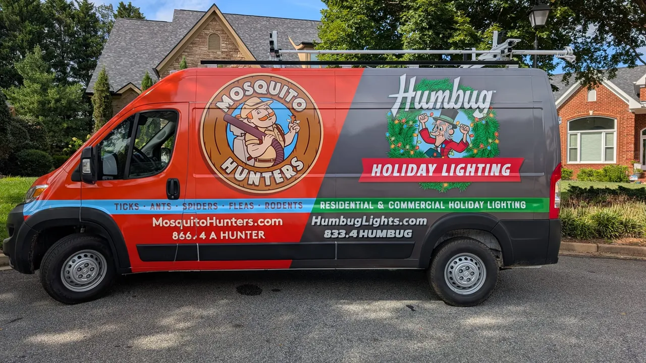 Photo of Hunters-Humbug branded vehicle