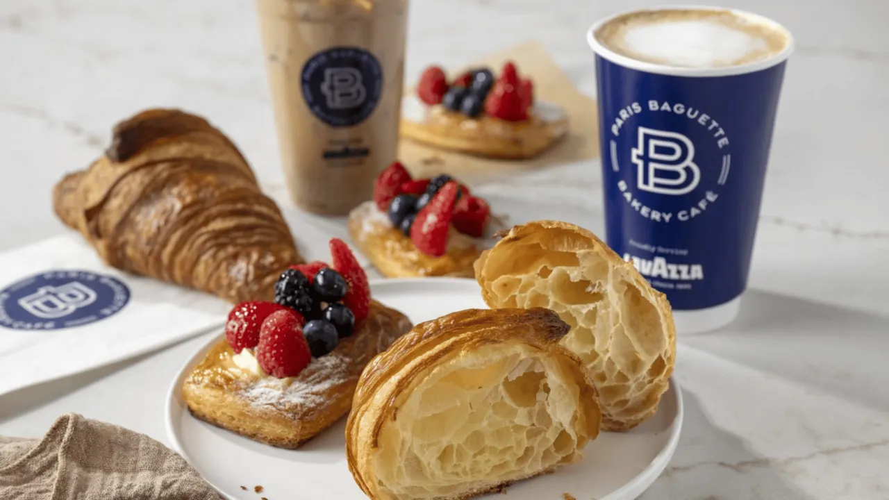 image of paris baguette cake and franchise decorations