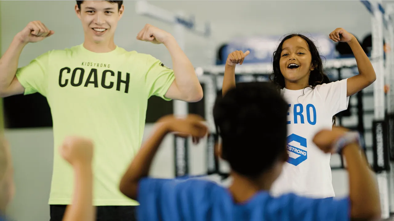 image of kidstrong franchise kids enjoying kidstrong