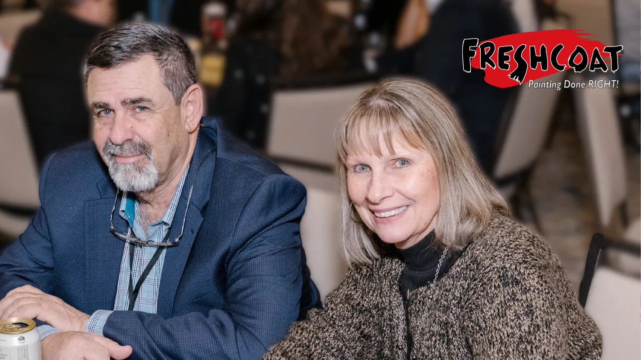 Photo of Alan and Betsy Carleton, Fresh Coat Painters logo