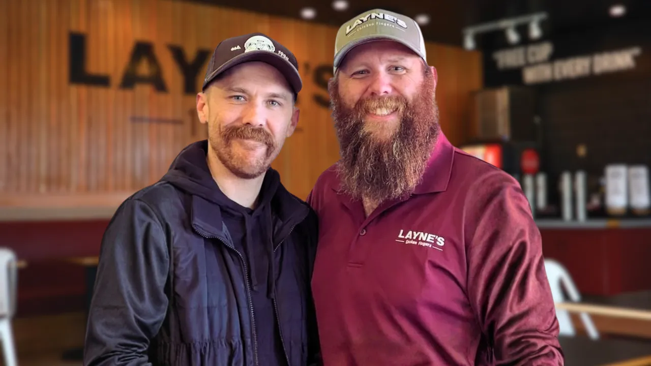 Photo of Layne's Chicken Fingers franchisees, UW-La Crosse alums, Luke and Josh Bergeson
