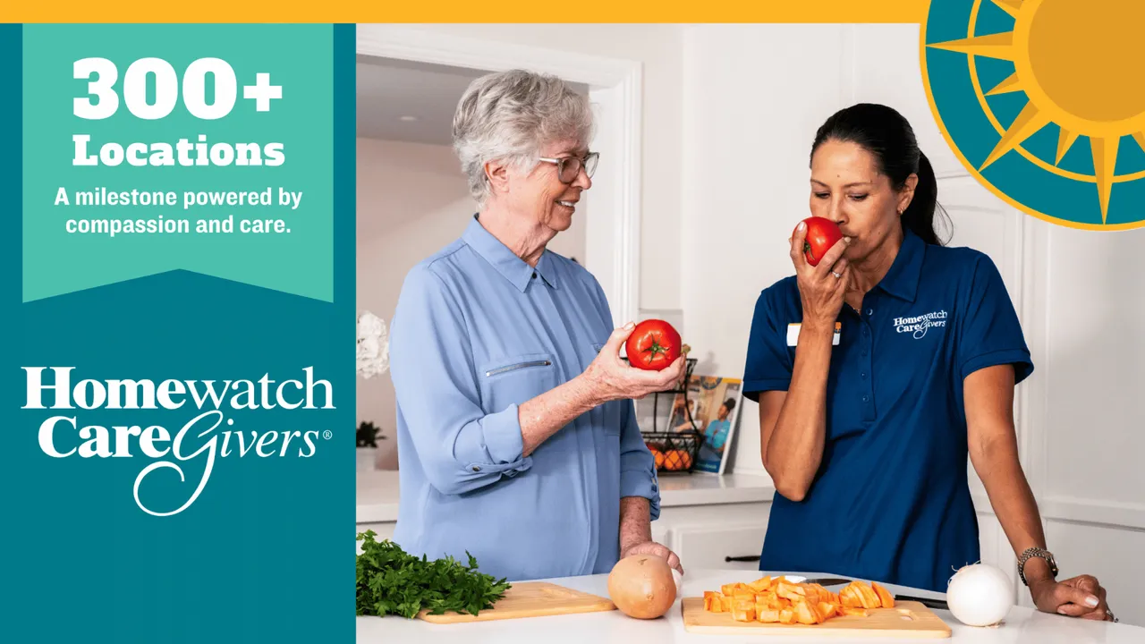 image of homewatch caregivers celebrating 300 locations