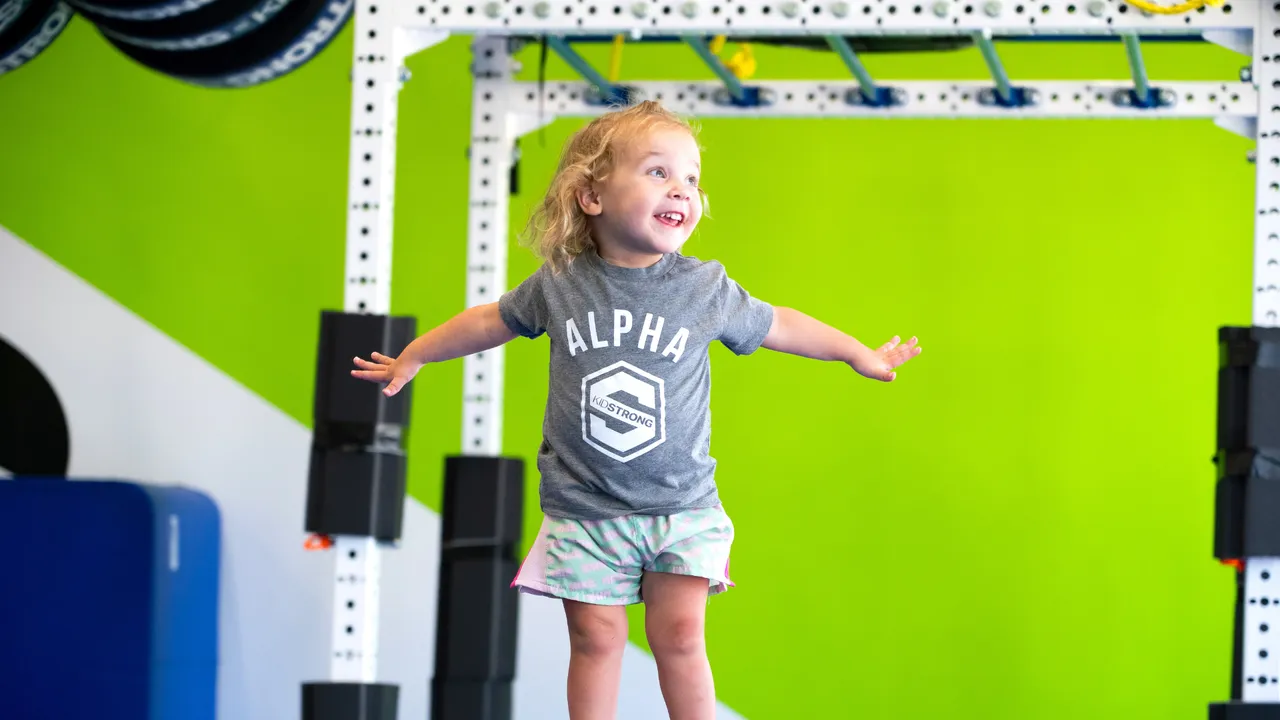 Photo of child participating in KidStrong