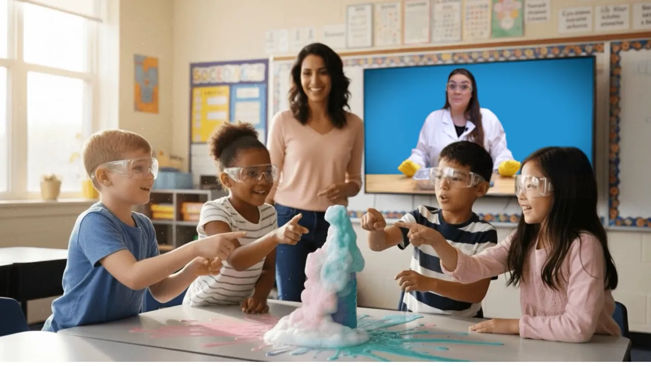 Photo of multiple students completing STEAM on Demand activity