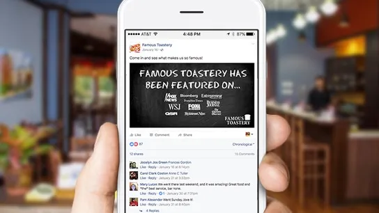 No Limit Agency, Famous Toastery, Social Media, Facebook