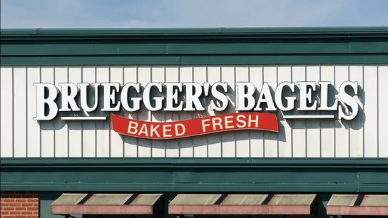 bruegger's bagels bought by caribou coffee