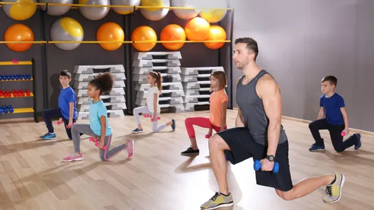 Kids Exercising