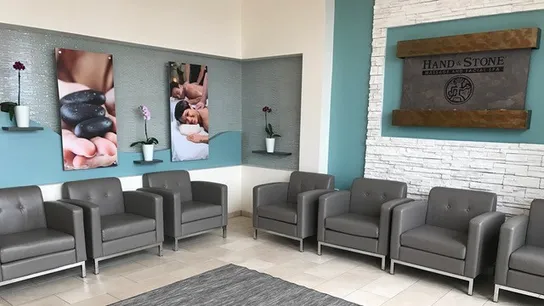 Hand and Stone Massage and Facial Spa franchise waiting room