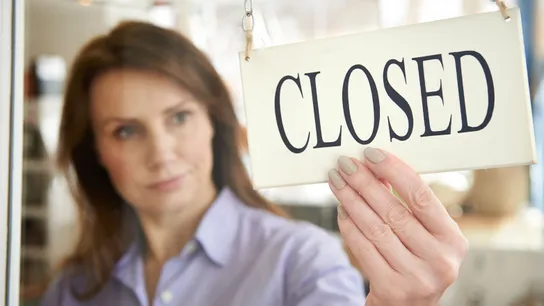 1851 Closed sign -Unhappy Franchisee 