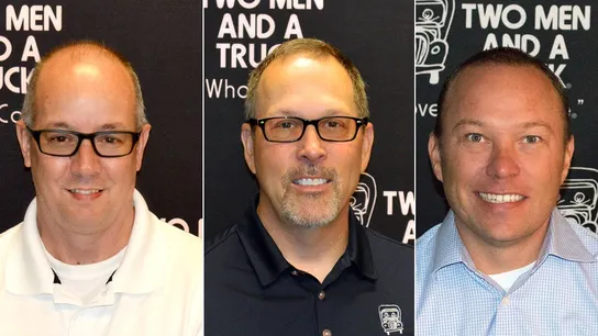 TWO MEN AND A TRUCK Franchisees John Flynn, Chris Willems and Steve Bruner