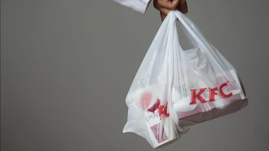 KFC, recyclable plastic, environmental initiative, non-reusable plastic