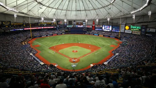 Tropicana Field, Tampa Bay Rays, cash-free sports venue, E15, MLB
