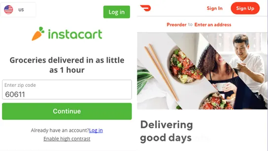 DoorDash, Instacart, tips, gig economy, delivery