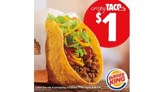 burger king, taco, promotion, marketing $1, mexican, LTO, limited time