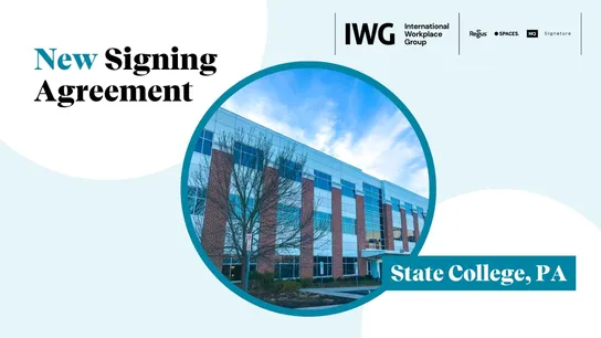 IWG Signs Agreement for New Regus Location in State College, Pennsylvania