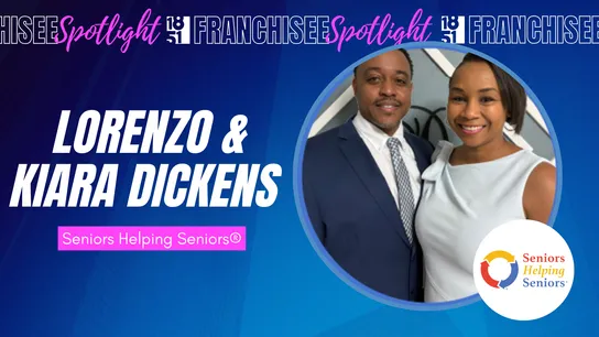 Franchisee Spotlight with Lorenzo & Kiara Dickens with Seniors Helping Seniors Logo