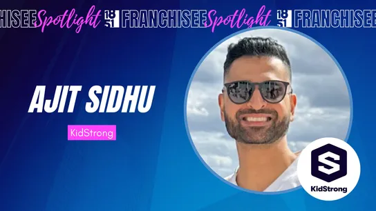 graphic image of a franchisee spotlight ajit sidhu of kidstrong
