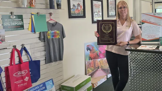Minuteman Press Franchise Owner & President's Club Member Michelle Kreft, Burlington, WI.