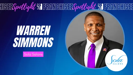 image of warren simmons of sola salons for 1851 Franchise franchisee spotlight