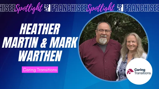 image of heather martin and mark warthen owners and franchisees of caring transitions in maryland