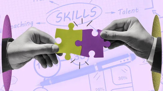 path to success, puzzle pieces, skills