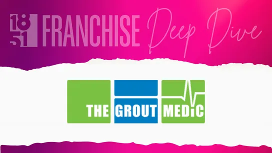 The Grout Medic, tile and grout services franchise logo