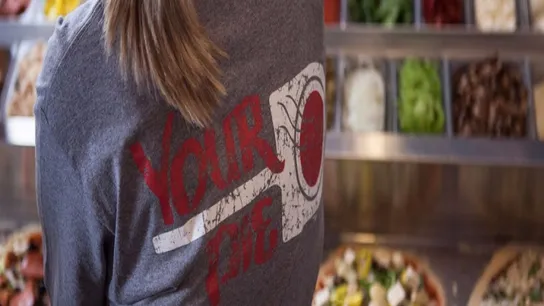 Your Pie Pizza cook