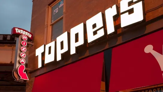 Toppers Pizza signage