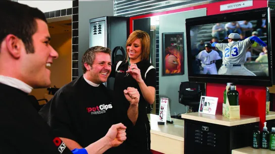 Sport Clips salon franchise interior