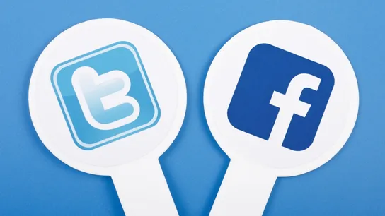 Twitter and Facebook