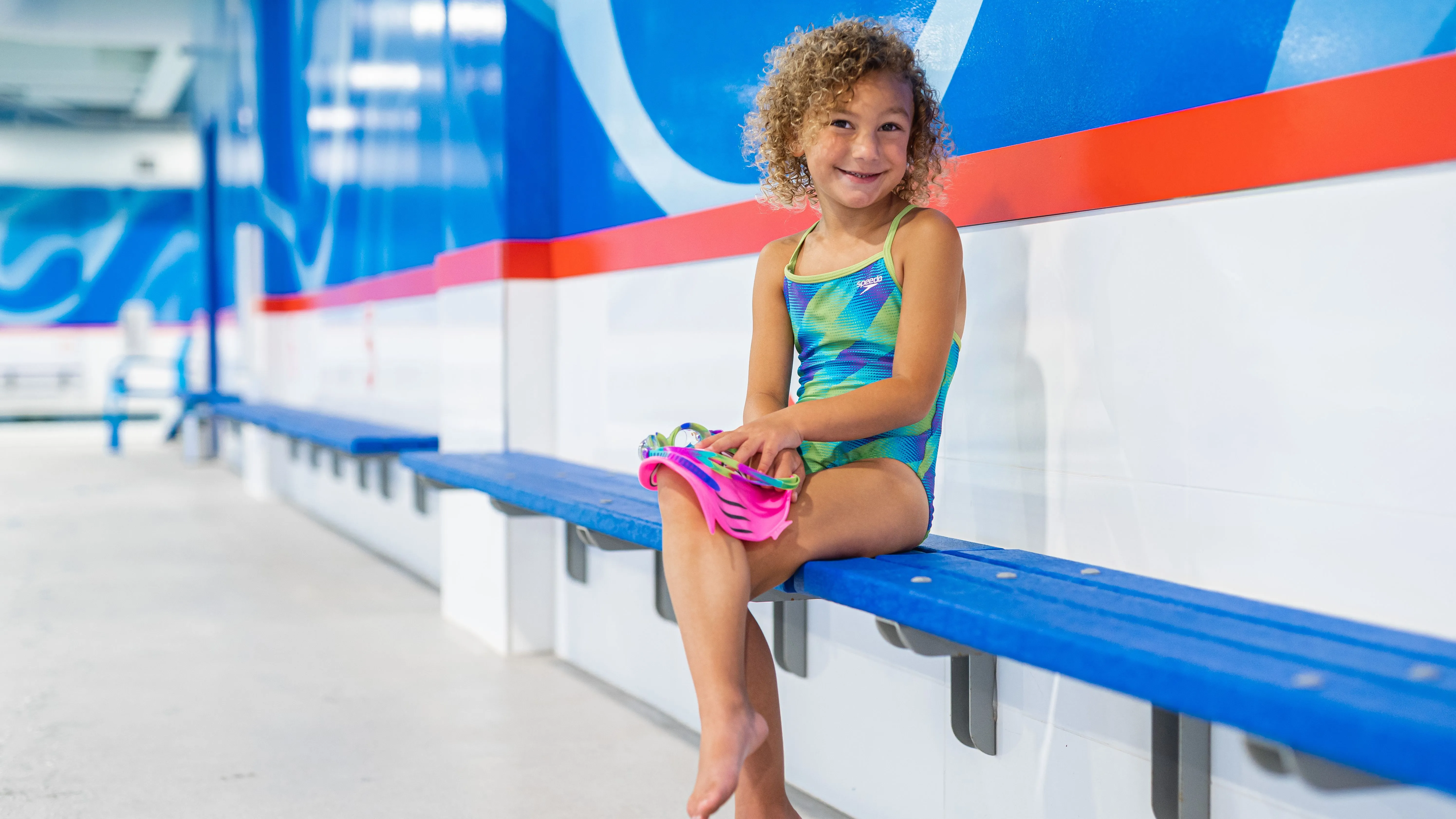 Big Blue Swim School student