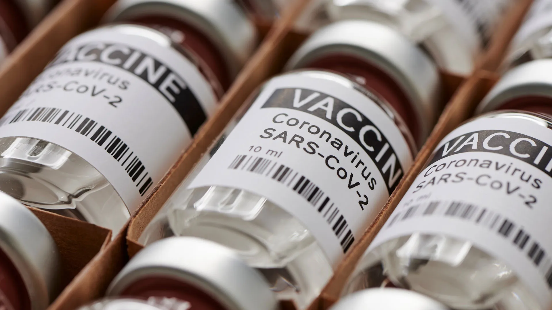 Vials of SARS-CoV-2 Vaccines