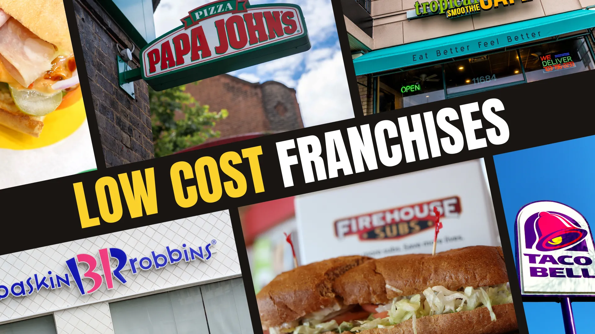 The Top 10 Low-Cost Restaurant Franchises