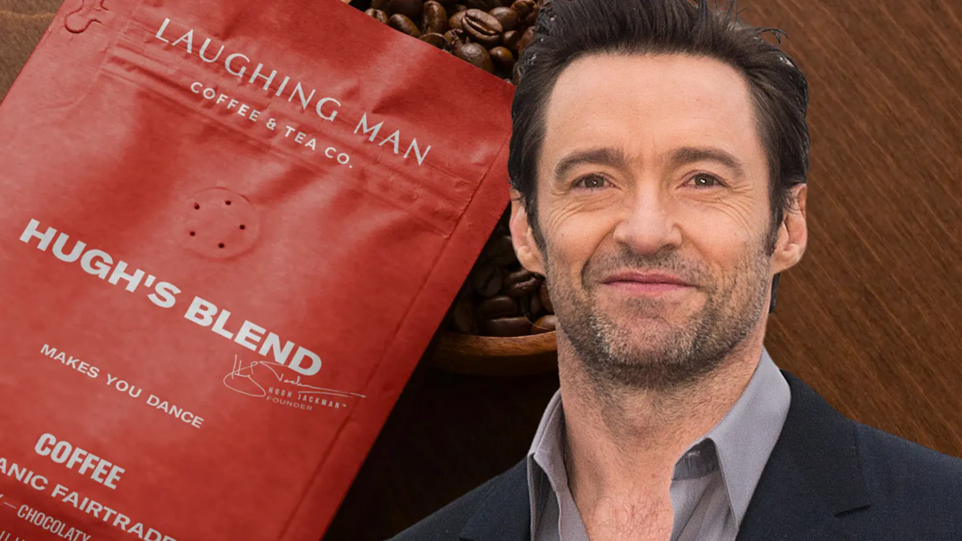 Hugh Jackman co-founded Laughing Man Coffee & Tea Co, which just launched a franchise program