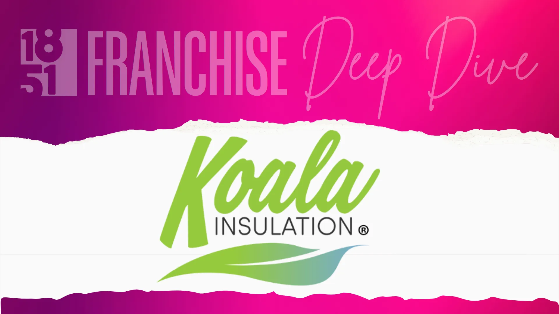 franchise deep dive design with Koala Insulation logo