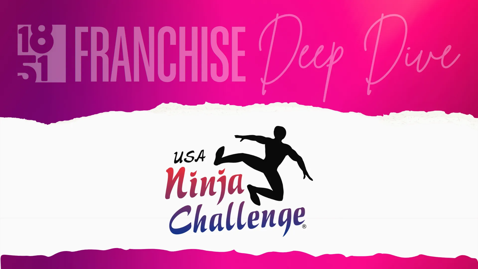 1851 Franchise Deep Dive graphic with USA Ninja Challenge logo
