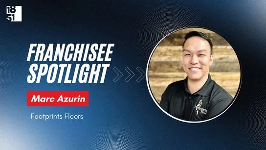 Marc Azurin changes his career with the Footprints Floors franchise