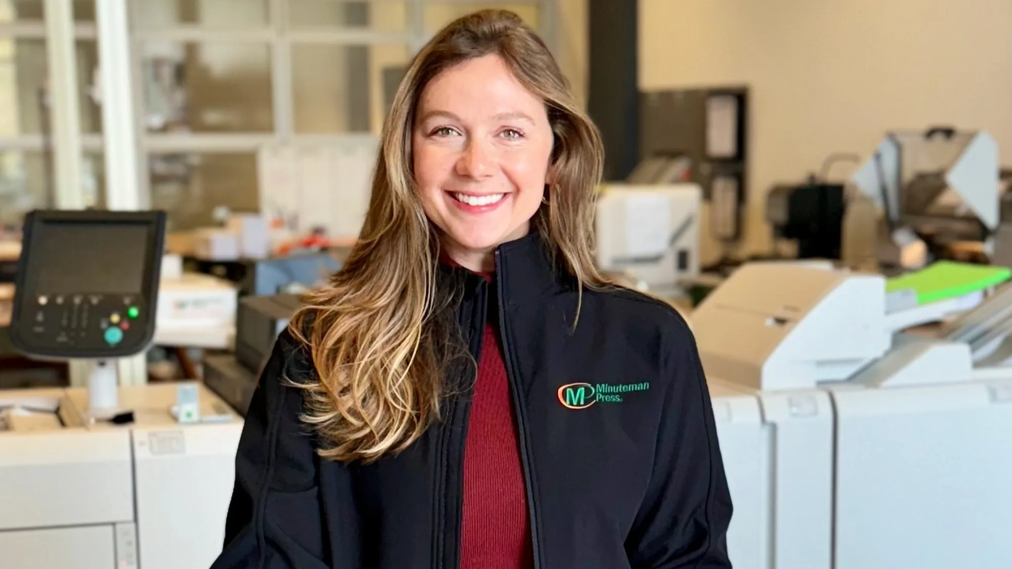 Minuteman Press franchise owner Caroline Sweeney, Ashland, VA.