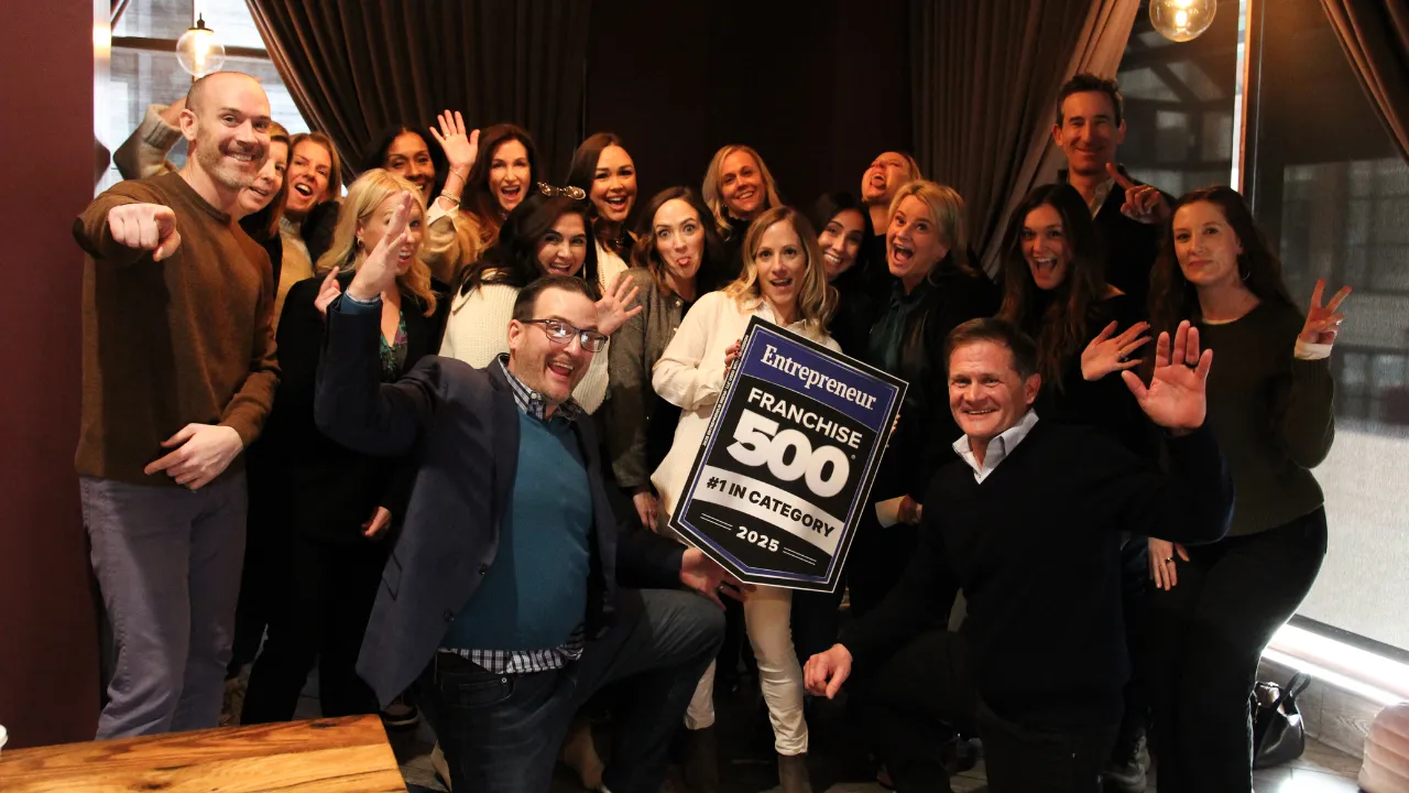 Radiance Holdings team members gather for a photo to celebrate 2025 Entrepreneur ranking