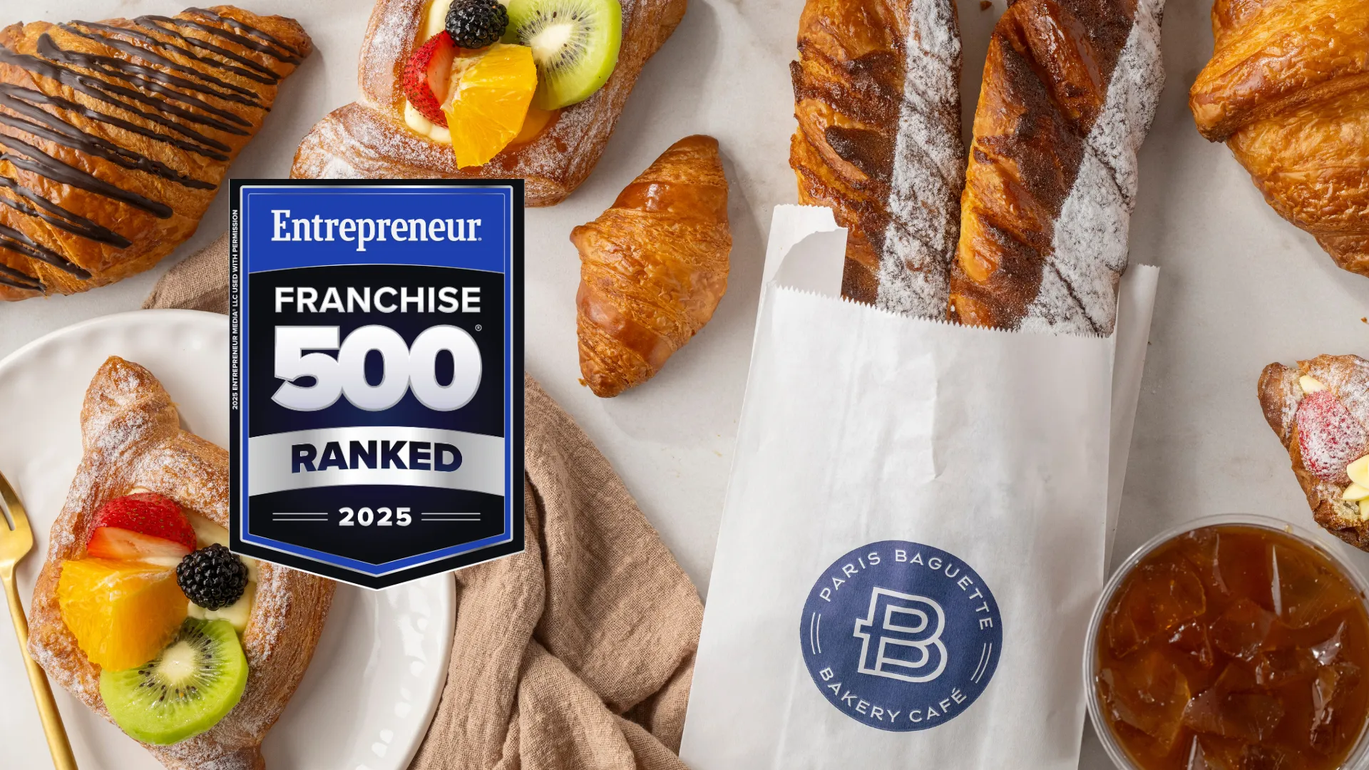 Paris Baguette Ranks Among Top Franchises on Entrepreneur’s Franchise 500® for 2025