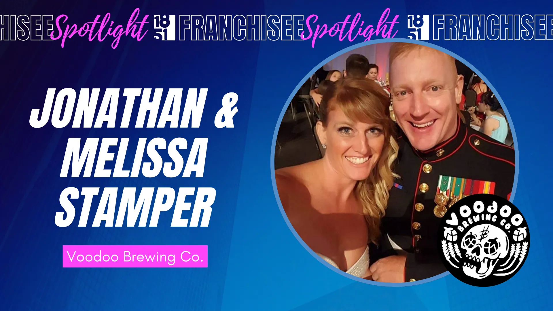 Franchisee Spotlight with Jonathan & Melissa Stamper with Voodoo Brewing Co. Logo