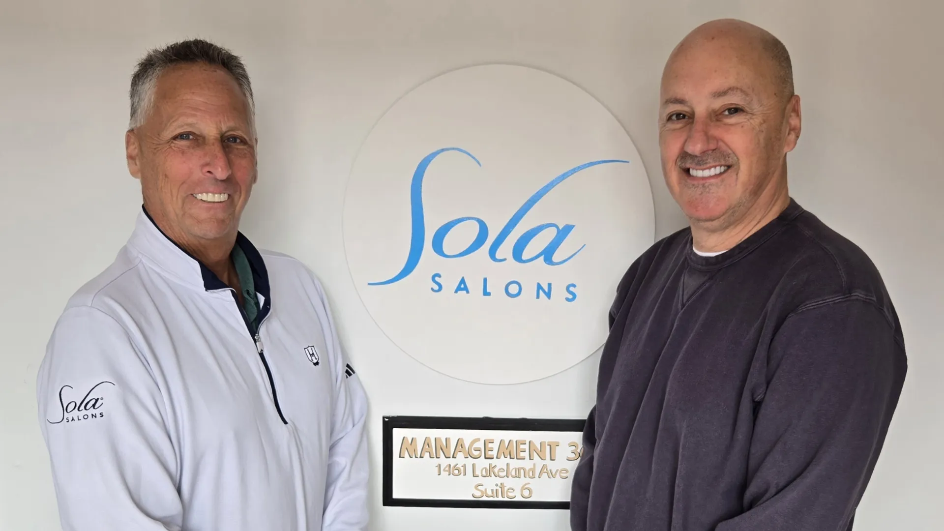 image of two franchisee owners of sola salons spa franchisee mitch cohen and marvin goldfarb