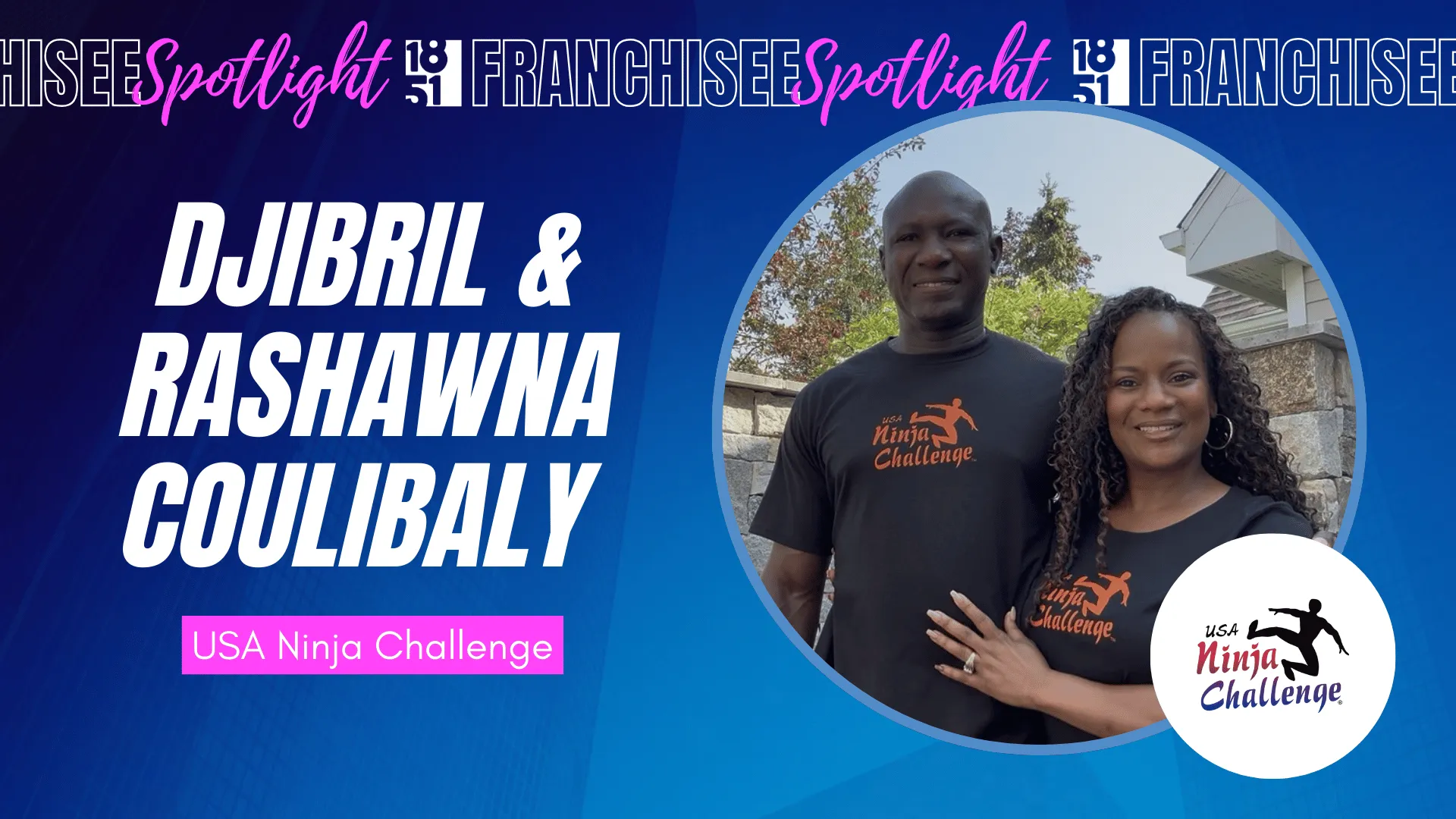 image of 1851 Franchise usa Ninja Challenge article about djibril coulibaly and rashawna coulibaly