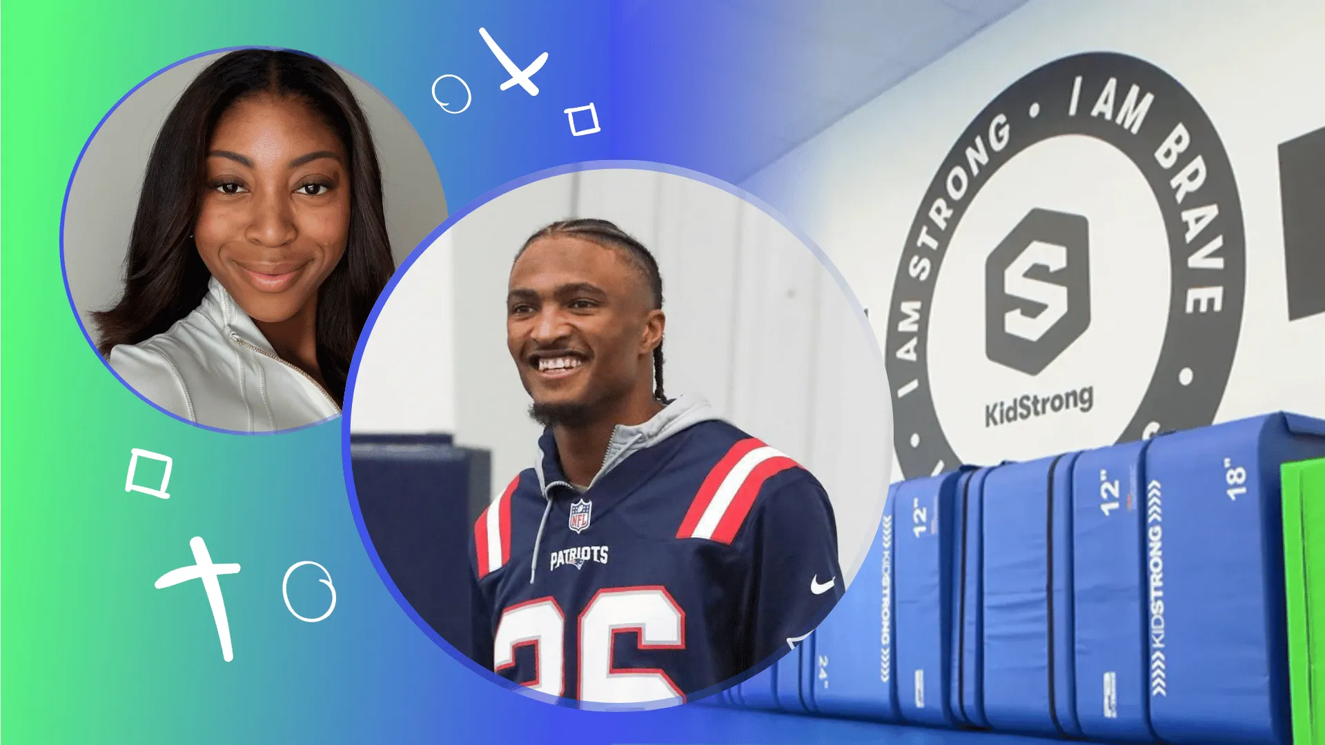 image of kidstrong franchisees NFL player Shaun Wade and his former Team USA Heptathlete wife Jordan